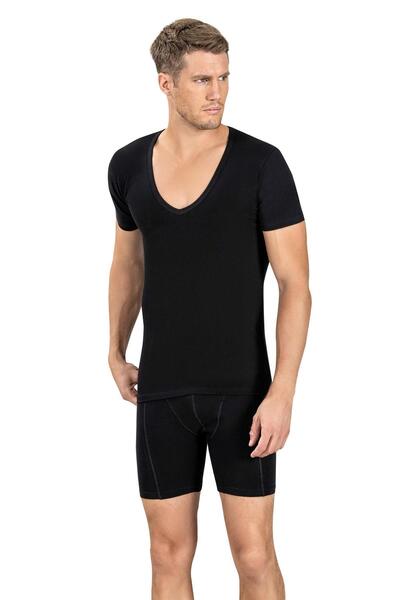 Jiber Muška potkošulja Pamuk paketa Sa likrom V-izreza 213 - 3 komada