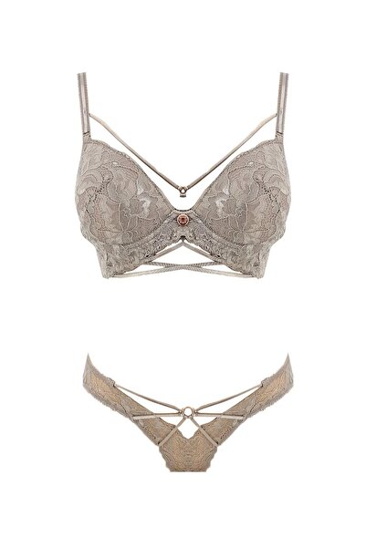 Le Jardin Жіночий бюстгальтер з силіконовою стрічкою та мереживною підкладкою...