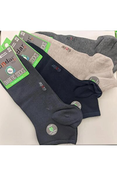 Dündar Men's Bamboo Plus Booties Diabetic Socks 5992 - 12 Pieces