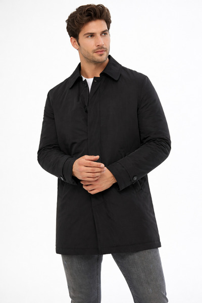 COMPİERE Slim Fit Içi Çıkmalı Su Iticili Trençkot Pardesü