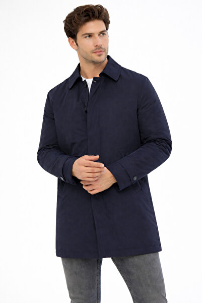 COMPİERE SLİM FİT İÇİ ÇIKMALI SU İTİCİLİ TRENÇKOT PARDESÜ