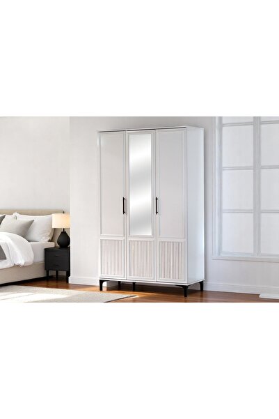 Vivense VERO GARDIROP, BEYAZ, 3 KAPAKLI