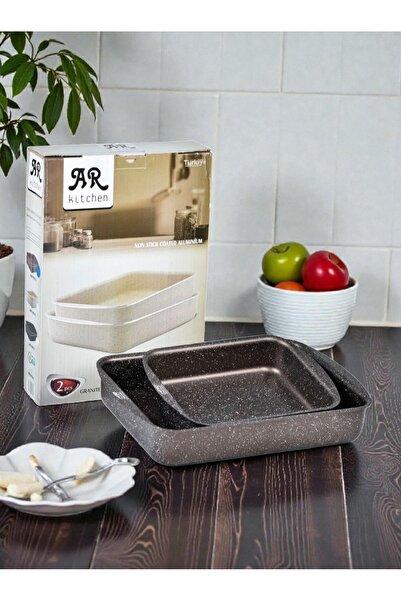AR-Kitchen Non Stick-granite- Rectangular Tray - Made In Türkiye