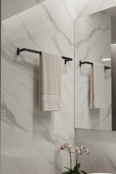 Grandmix Metal Banyo Havluluk Duvar Tipi Modern ve Minimalist Havlu Askısı 40 cm