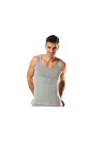 Tutku 3 Pieces Ribana Men's Tank Top 0102 Gray
