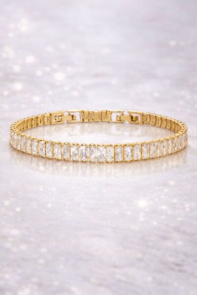 DEMOKAN Kadın Çelik Bileklik Lüks Su Yolu Kararmaz Baget 14k Altın Renk Kadın...