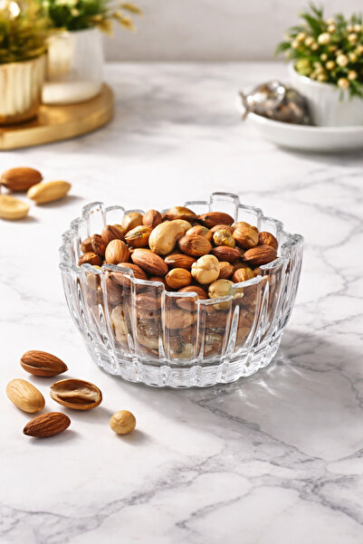 YzHome 6-Piece Glass Bowl Presentation Plate Snack Plate Asymmetrical Plate 1...