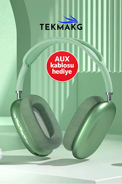 TEKMAKG Kablosuz Kulak Üstü Bluetooth Kulaklık Mikrofonlu iOS Android Uyumlu ...