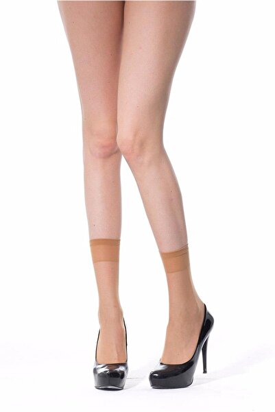 Müjde Pachet de 12 șosete economice subțiri din tul