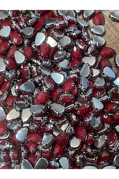 Gönülden Tasarım 1 cm 3 mm cristal roșu în carcasă mărgele de piatră picătură...