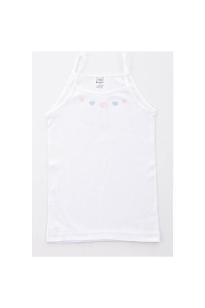 Tutku 0165 Girl's Corded Strap Embroidered Tank Top 3 Pieces