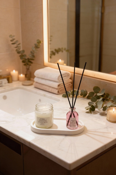 Ftrk Store Japon Kiraz Çiçeği Kokulu Dekoratif Mum ve Oda Kokusu Seti – Şıklı...