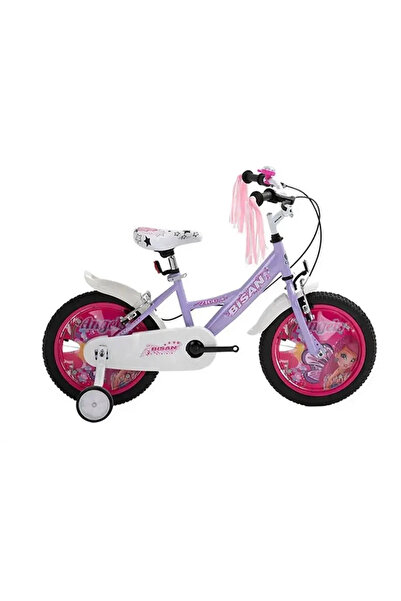 Bisan BİSAN KDS 2100 KIZ ÇOCUK BİSİKLETİ 26CM 16 JANT MOR SARI PEMBE