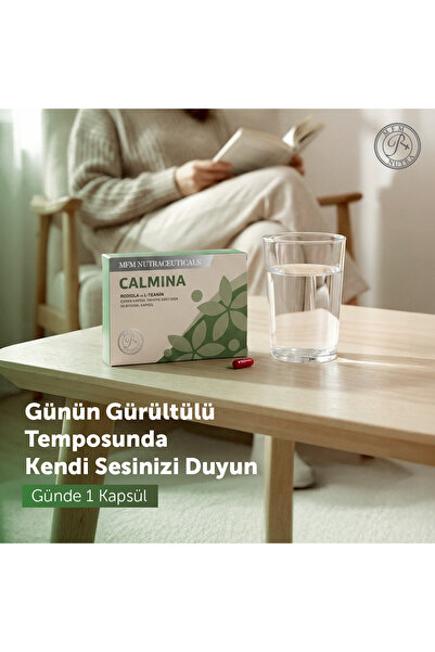 MFM NUTRACEUTICALS MFM Calmina Rodiola ve L-Teanin İçeren 30 Bitkisel Kapsül