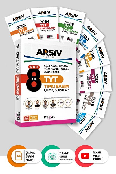 Marka Yayınları Tyt Son 8 Yıl Arşiv Serisi Tıpkı Basım Fasikül Fasikül Çıkmış...