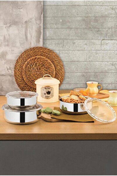 ÖZLİFE Kayra 6 Piece Storage Container Plain