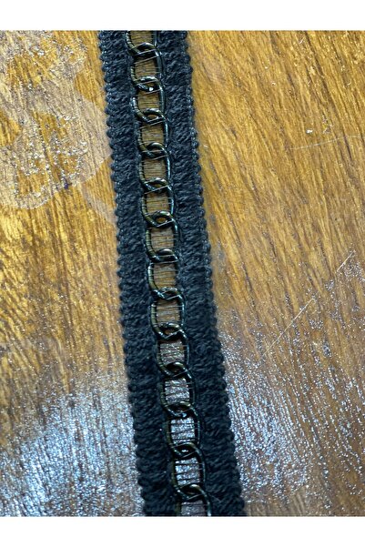 Gönülden Tasarım 2,5 cm lățime, cu lanț negru, cu detaliu de panglică, aplica...