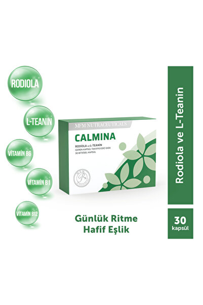 MFM NUTRACEUTICALS MFM Calmina Rodiola ve L-Teanin İçeren 30 Bitkisel Kapsül