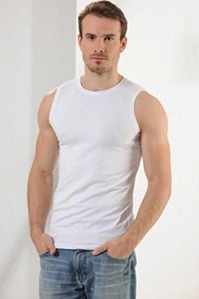 Anıt Men'S Modal Tank Top 1202 - 0 Collar, Zero Sleeve, 6 PieceS