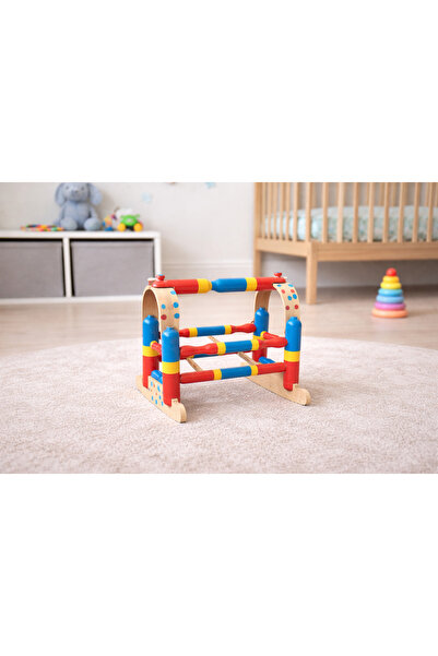 KıyıBucak Ahşap Oyuncak Beşik 25x23x28 cm