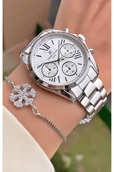 Daniel Klein Brand Silver Color Women's Wristwatch - Bracelet