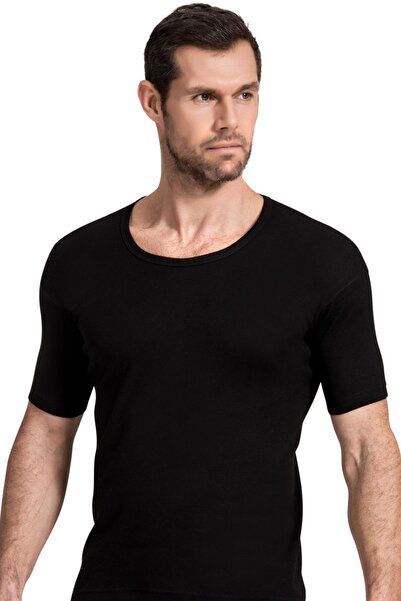 Namaldı Men's Ribbed Open Collar Undershirt 6 Pack - 113