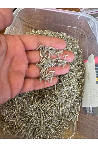 Gönülden Tasarım 05 mm 50 gr mărgele de sticlă pentru scris, gri