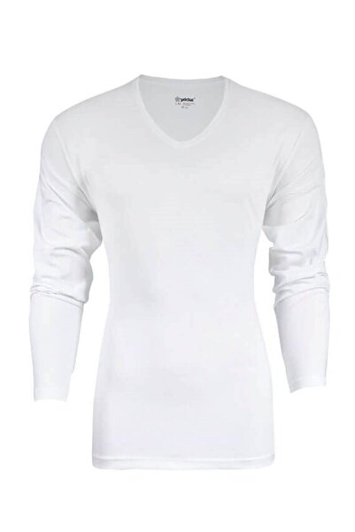 YILDIZ 340 Men's Modal V-Neck Long Sleeve Single Layer T-Shirt