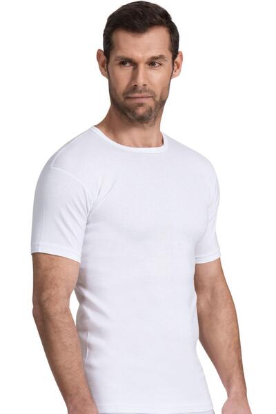 Namaldı Men's Ribana O Neck Slim B Piped Undershirt 6-Pack - 111