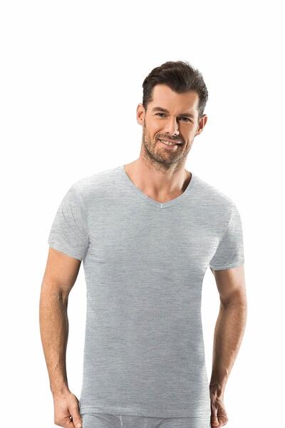 Jiber Мъжка тениска с V-образно деколте, 6 броя в пакет - 112