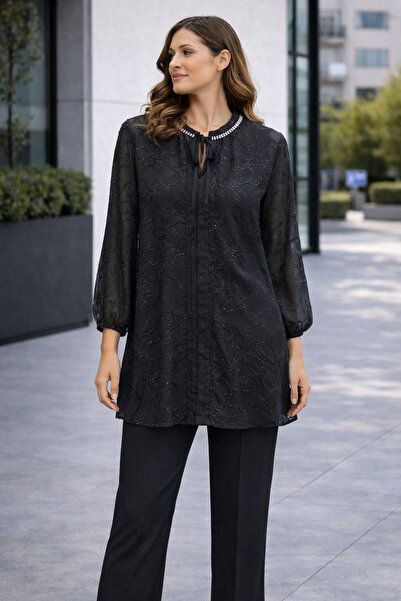 FUAT GÜRSEN Fuat Gürşen 1312 Guler brodat cu piatră neagră - Costum exterior