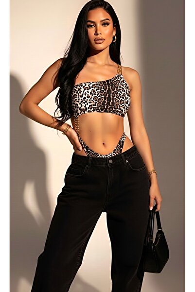 G&H UNDERWEAR Leopard Patterned Bodysuit