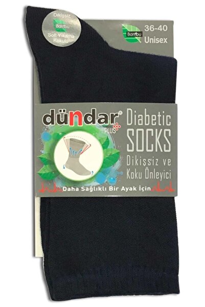 Dündar Șosete pentru diabetici Bamboo Plus pentru femei - 12 bucăți