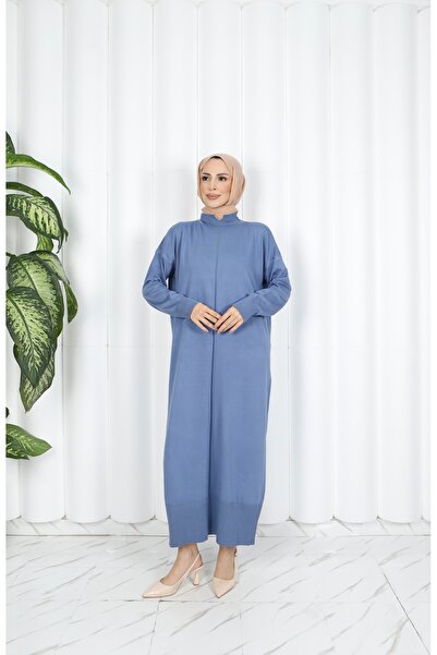 NİSUM MODA Venezya Knitwear Dress with Collar Detail