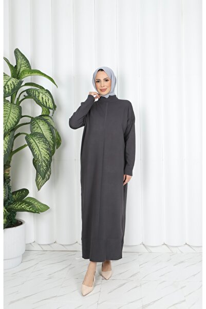 NİSUM MODA فستان تريكو VANEZIA بتفاصيل ياقة