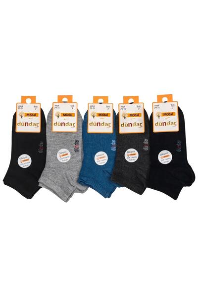 Dündar Boy's Modal Booties Seamless Socks 8047- 6 Pieces