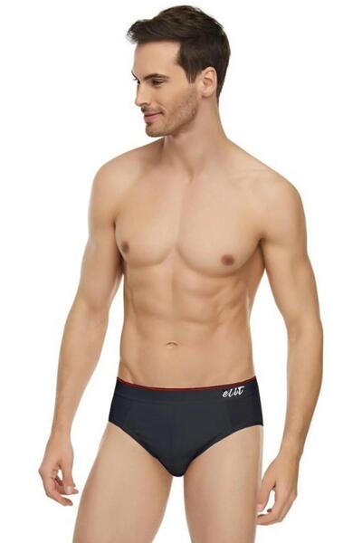 Tutku Elit Men's Stretch Fabric Thin Waist Belted Slip Underwear 1351 - 9 Pieces