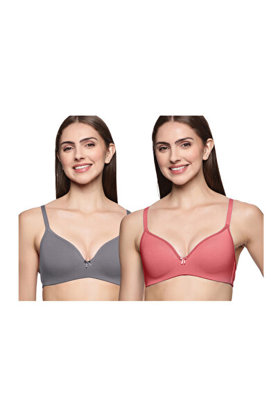 TEENS LIFESTYLE Pack of 2 Seamless Wire-free Padded Elastane Stretch Multiway...