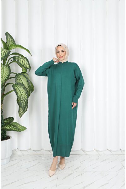 NİSUM MODA Venezya Knitwear Dress with Collar Detail