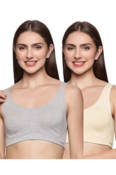 TEENS LIFESTYLE Pack of 2 - Non Padded Non Wired Everyday Comfort Slip On All...