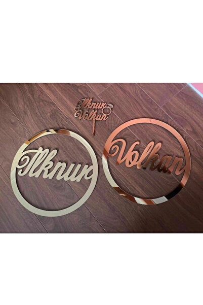 tasarı marketi Isme Özel Lazer Kesim Gold Pleksi Söz Nişan Nikah Düğün Kına K...