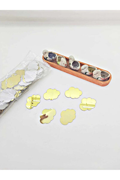 RetroLazer Plexiglass Cloud Decor Aur 3 Cm 100 Bucuri