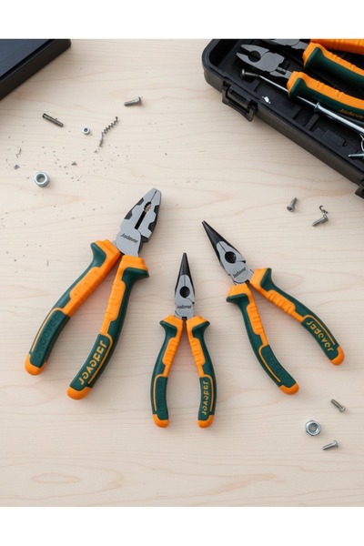 Jadever 3’lü Profesyonel Pense Seti – Dayanıklı & Uzun Ömürlü Endüstriyel Pen...