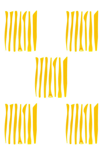 ACUTO 5 Adet - Plastik Ebeşuar Seti 7 Parça Seramik Şekillendirme Seti Kil De...