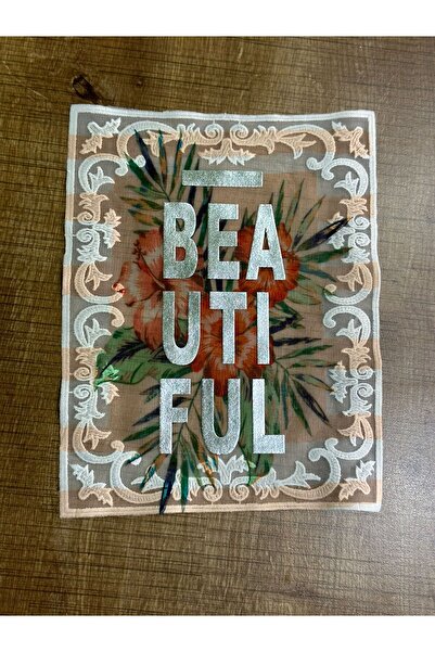 Gönülden Tasarım 25X20 CM TUL GUMPUR BUCĂTĂ FRUMOS SCRITĂ APLICATĂ