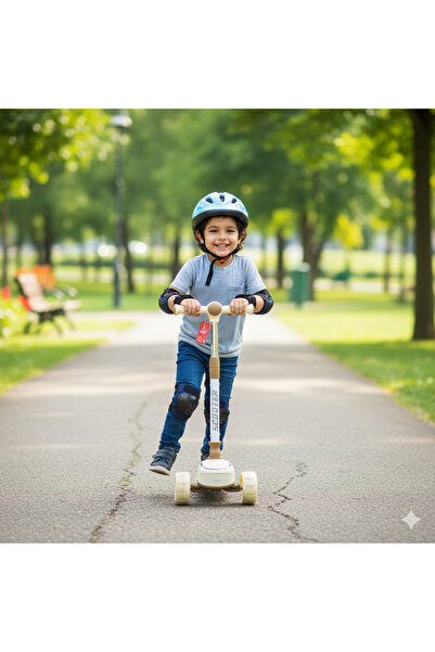 Scooter سكوتر أطفال بـ 3 عجلات مع مقبض قابل للتعديل وتصميم مريح، سكوتر دفع لل...