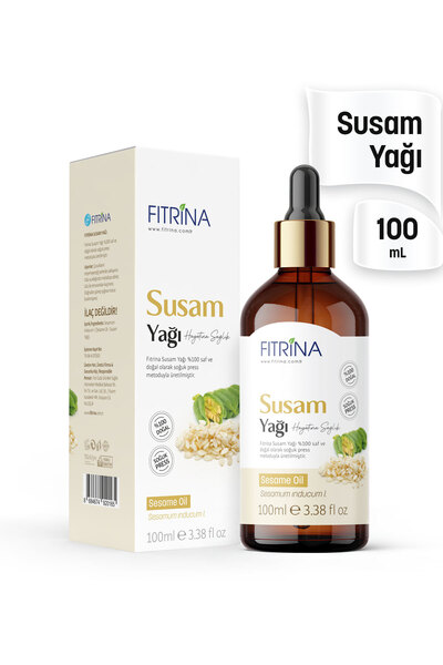 FITRİNA Susam Yağı 100 ml Soğuk Sıkım Cam Şişe