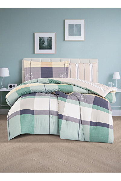 Melen طقم مفرش سرير صيفي مفرد ونص - 4 قطع - يناسب سرير بمقاس 200x120 - اليسان...