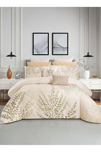 Melen طقم مفرش سرير صيفي مزدوج - 10 قطع - يناسب سرير بمقاس 200x200 - ريفيرا -...