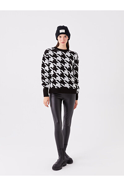 LC Waikiki Dámské punčochové kalhoty Lcw s elastickým pasem kůže